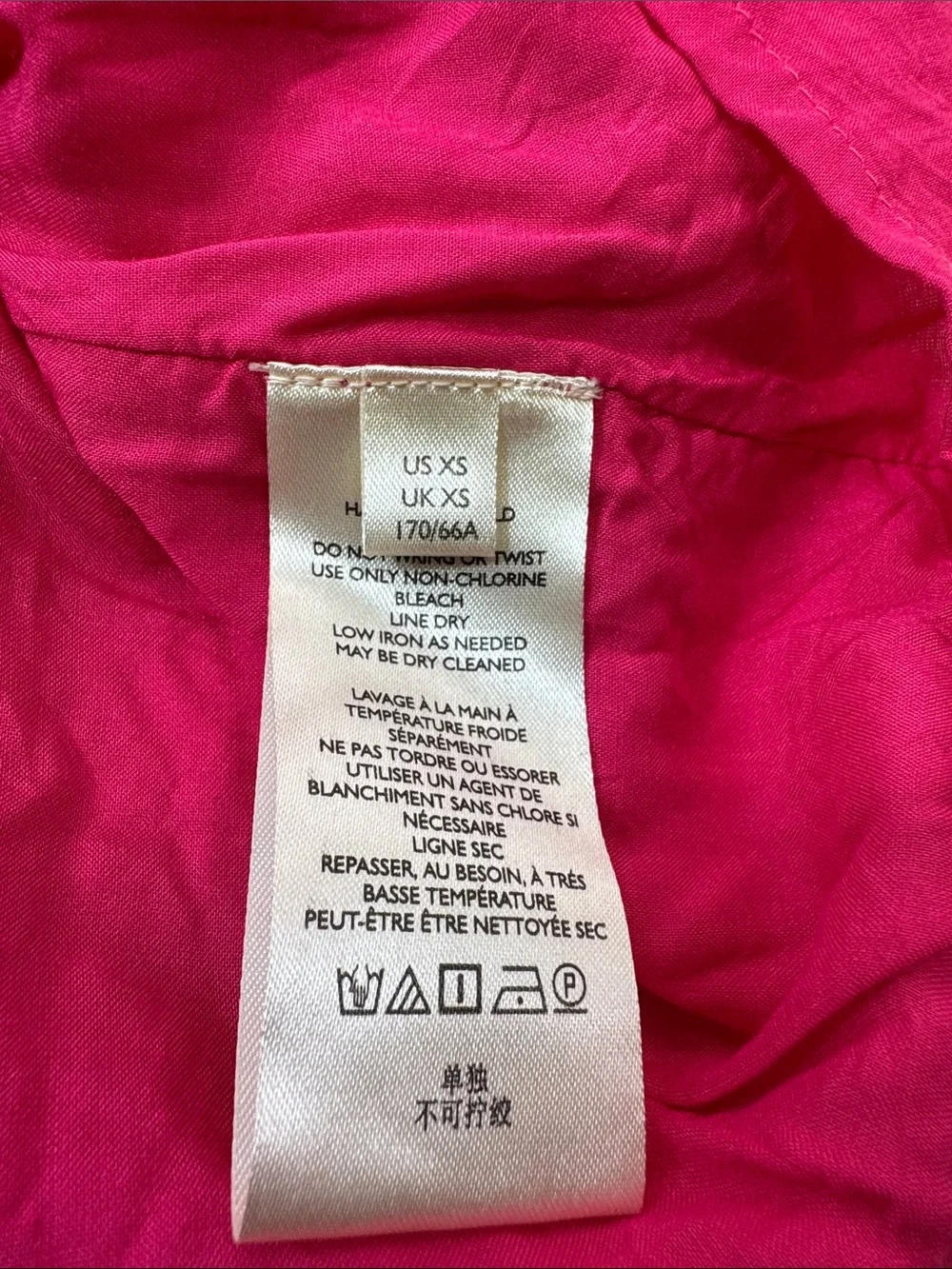 Free People‎ Hot Pink Embroidered V-Neck Maxi Dress Size XS